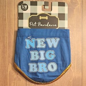 Pet Bandana - Blue and Gold